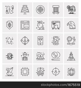 25 Universal Business Icons Vector. Creative Icon Illustration to use in web and Mobile Related project.