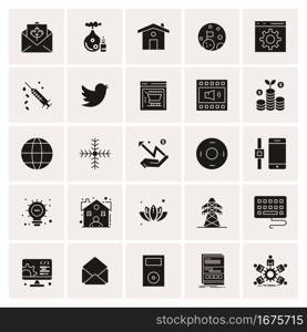 25 Universal Business Icons Vector. Creative Icon Illustration to use in web and Mobile Related project.