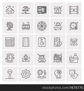 25 Universal Business Icons Vector. Creative Icon Illustration to use in web and Mobile Related project.