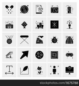 25 Universal Business Icons Vector. Creative Icon Illustration to use in web and Mobile Related project.