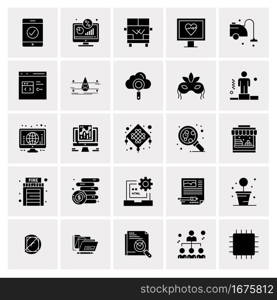 25 Universal Business Icons Vector. Creative Icon Illustration to use in web and Mobile Related project.