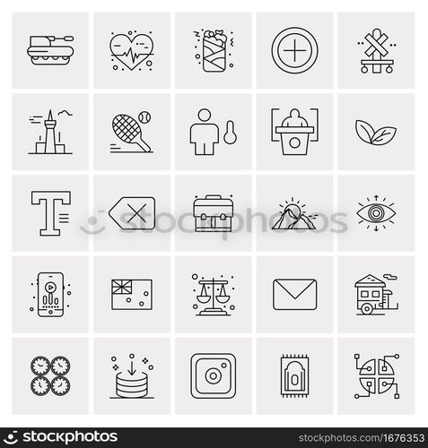 25 Universal Business Icons Vector. Creative Icon Illustration to use in web and Mobile Related project.