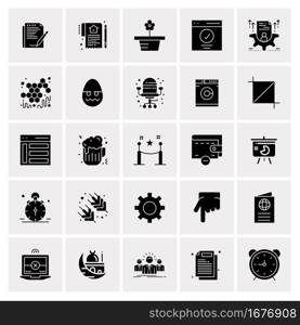 25 Universal Business Icons Vector. Creative Icon Illustration to use in web and Mobile Related project.