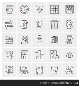 25 Universal Business Icons Vector. Creative Icon Illustration to use in web and Mobile Related project.