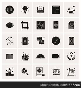 25 Universal Business Icons Vector. Creative Icon Illustration to use in web and Mobile Related project.