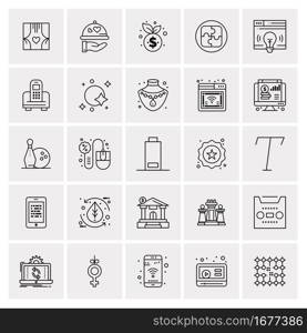 25 Universal Business Icons Vector. Creative Icon Illustration to use in web and Mobile Related project.