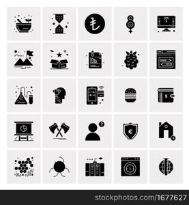 25 Universal Business Icons Vector. Creative Icon Illustration to use in web and Mobile Related project.