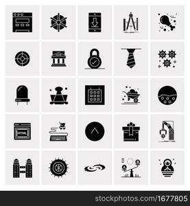 25 Universal Business Icons Vector. Creative Icon Illustration to use in web and Mobile Related project.