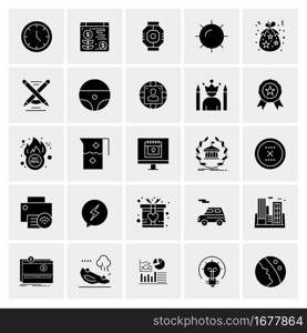 25 Universal Business Icons Vector. Creative Icon Illustration to use in web and Mobile Related project.