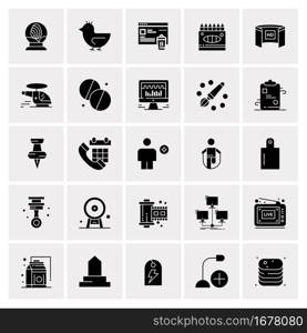 25 Universal Business Icons Vector. Creative Icon Illustration to use in web and Mobile Related project.