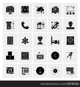 25 Universal Business Icons Vector. Creative Icon Illustration to use in web and Mobile Related project.