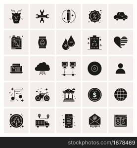 25 Universal Business Icons Vector. Creative Icon Illustration to use in web and Mobile Related project.