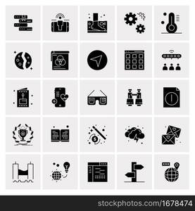 25 Universal Business Icons Vector. Creative Icon Illustration to use in web and Mobile Related project.