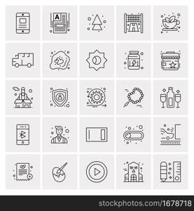 25 Universal Business Icons Vector. Creative Icon Illustration to use in web and Mobile Related project.