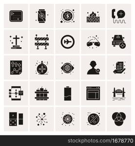 25 Universal Business Icons Vector. Creative Icon Illustration to use in web and Mobile Related project.