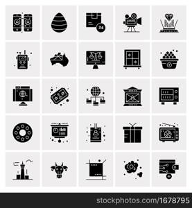 25 Universal Business Icons Vector. Creative Icon Illustration to use in web and Mobile Related project.