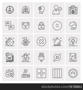 25 Universal Business Icons Vector. Creative Icon Illustration to use in web and Mobile Related project.