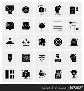 25 Universal Business Icons Vector. Creative Icon Illustration to use in web and Mobile Related project.