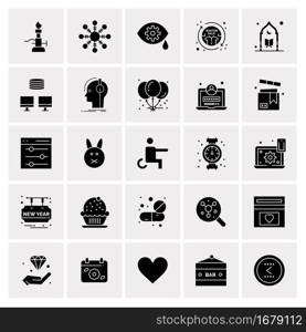 25 Universal Business Icons Vector. Creative Icon Illustration to use in web and Mobile Related project.