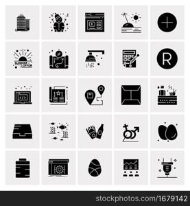 25 Universal Business Icons Vector. Creative Icon Illustration to use in web and Mobile Related project.