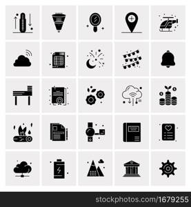 25 Universal Business Icons Vector. Creative Icon Illustration to use in web and Mobile Related project.