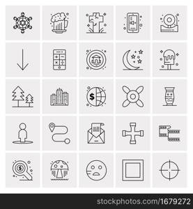 25 Universal Business Icons Vector. Creative Icon Illustration to use in web and Mobile Related project.