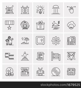 25 Universal Business Icons Vector. Creative Icon Illustration to use in web and Mobile Related project.