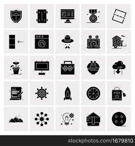 25 Universal Business Icons Vector. Creative Icon Illustration to use in web and Mobile Related project.