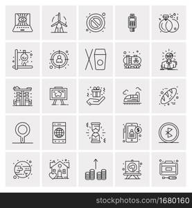 25 Universal Business Icons Vector. Creative Icon Illustration to use in web and Mobile Related project.