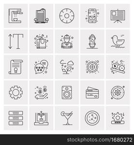 25 Universal Business Icons Vector. Creative Icon Illustration to use in web and Mobile Related project.