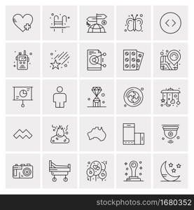 25 Universal Business Icons Vector. Creative Icon Illustration to use in web and Mobile Related project.