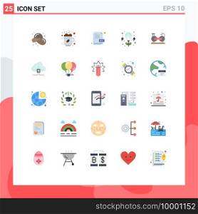 25 Universal Flat Colors Set for Web and Mobile Applications bicycle, invention, cup, energy, document Editable Vector Design Elements