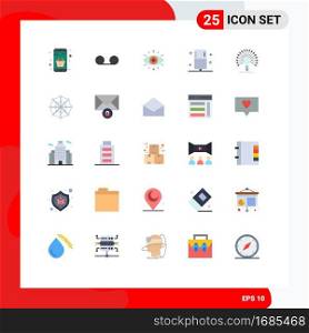 25 Universal Flat Colors Set for Web and Mobile Applications data, form, eye, fitness, disease Editable Vector Design Elements