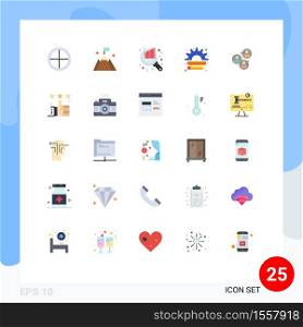 25 Universal Flat Colors Set for Web and Mobile Applications marketing, finance, interface, creative, seo Editable Vector Design Elements