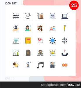 25 Universal Flat Colors Set for Web and Mobile Applications resize, editing, science, edit, packaging Editable Vector Design Elements