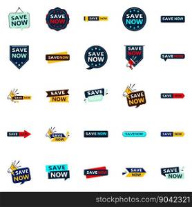 25 Versatile Typographic Banners for promoting saving in different contexts
