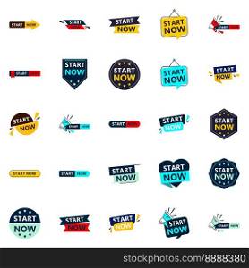 25 Versatile Typographic Banners for promoting starting in different contexts