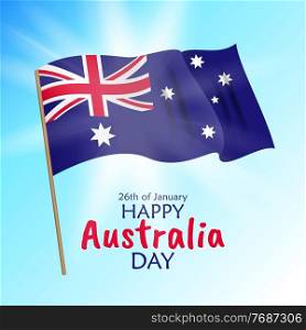26 January Happy Australia Day. Vector Illustration. 26 January Happy Australia Day. Vector Illustration. EPS10