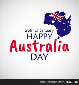26 January Happy Australia Day. Vector Illustration. 26 January Happy Australia Day. Vector Illustration. EPS10