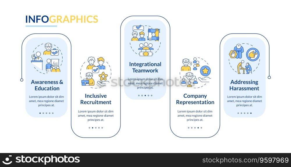 Tuition Assistance Requirements Rectangle Infographic Template. Data ...