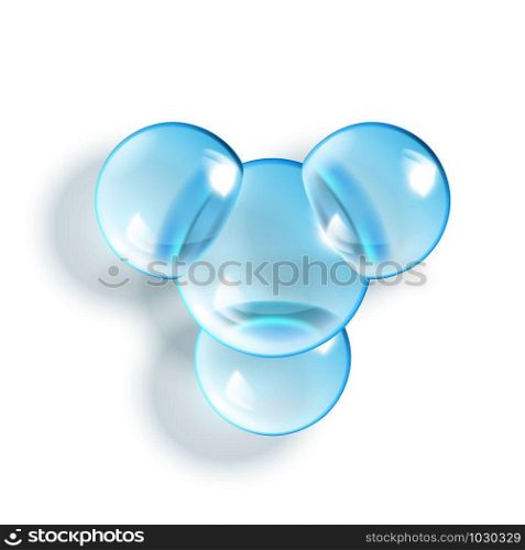 2SO3 Chemical Glass Molecule Glossy Model Vector. Chemistry Scientific Molecule. Reflective And Refractive Abstract Molecular Shiny Shape Template Concept Realistic 3d Illustration. 2SO3 Chemical Glass Molecule Glossy Model Vector