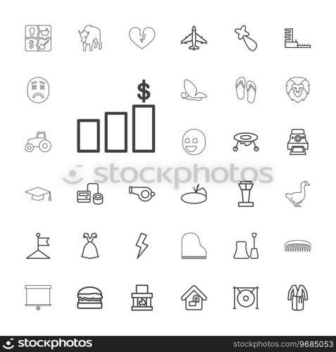 33 design icons Royalty Free Vector Image