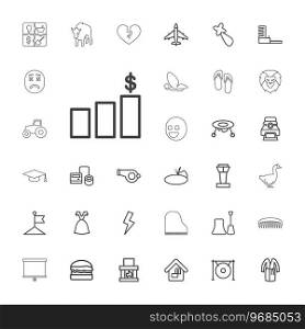 33 design icons Royalty Free Vector Image