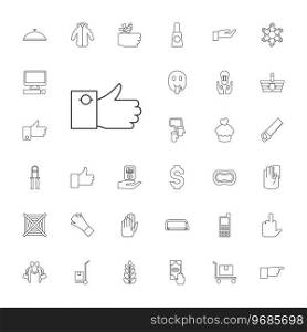 33 hand icons Royalty Free Vector Image