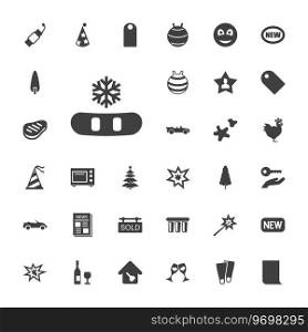 33 new icons Royalty Free Vector Image