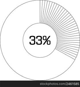 33 % pie chart percentage infographic round pie chart percentage