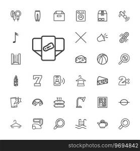 33 single icons Royalty Free Vector Image