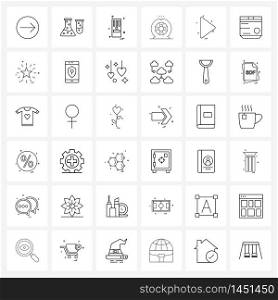 36 Editable Vector Line Icons and Modern Symbols of direction, arrow, computer, transport, service Vector Illustration