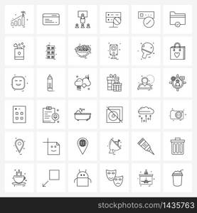 36 Universal Icons Pixel Perfect Symbols of tick, hosting, education, network, disable Vector Illustration