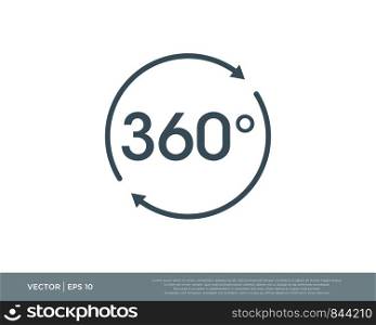 360 Degree Camera Circle Logo Icon Vector